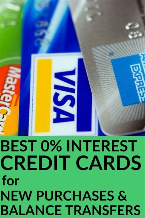 credit cards with 0 percent interest on balance transfers.